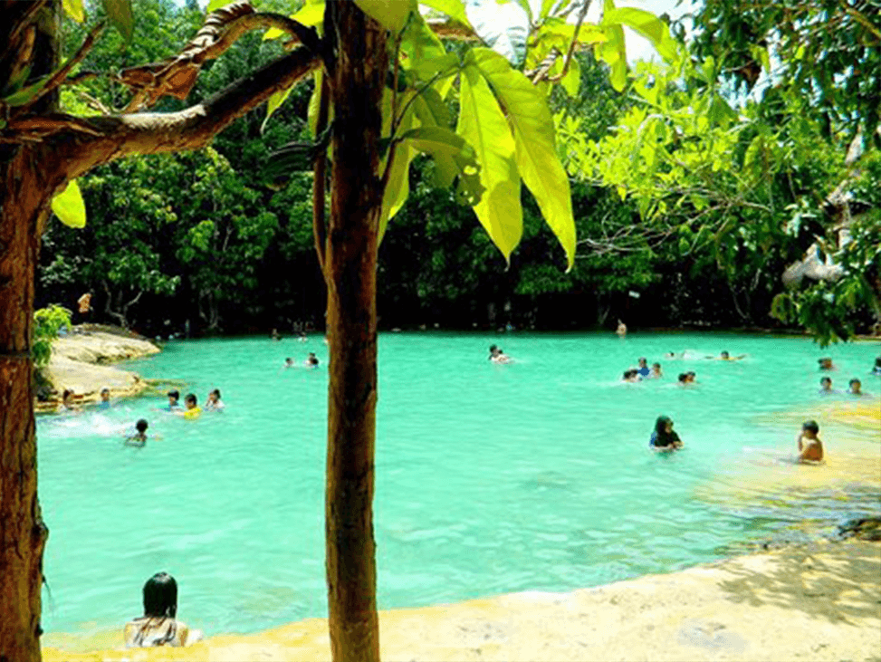 Swimming in the famous Emerald Pool